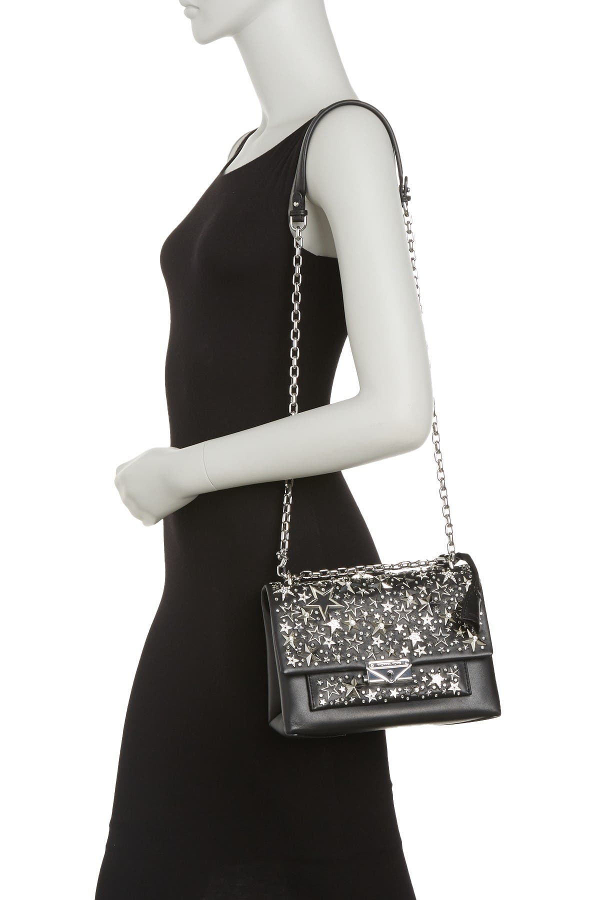 MICHAEL Michael Kors Cece Chain Strap Star Stud Crossbody Bag (Men ...