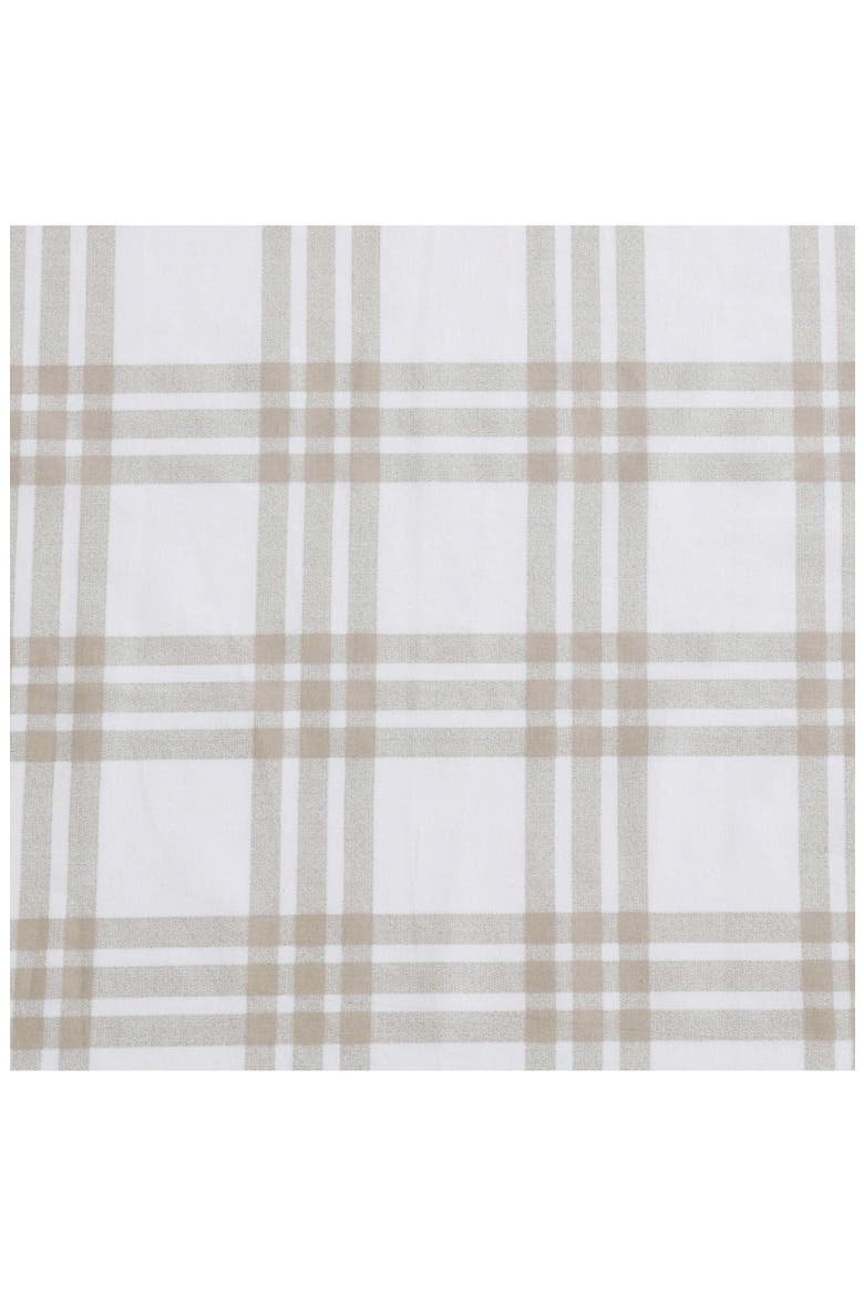 Basic Plaid Sheet Set, Alternate, color, WHITE/ SADDLE BEIGE