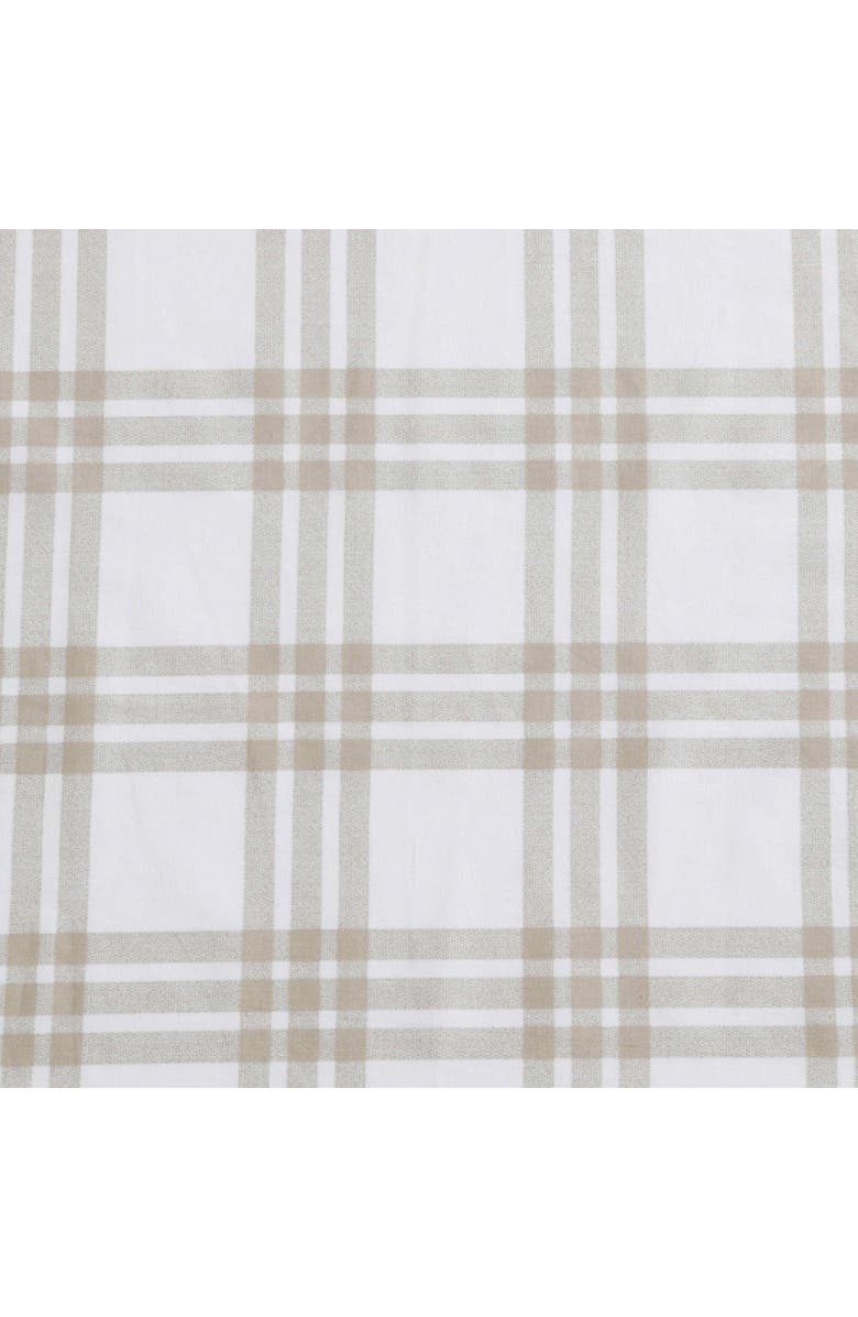 Eddie Bauer Basic Plaid Sheet Set, Alternate, color, White/ Saddle Beige