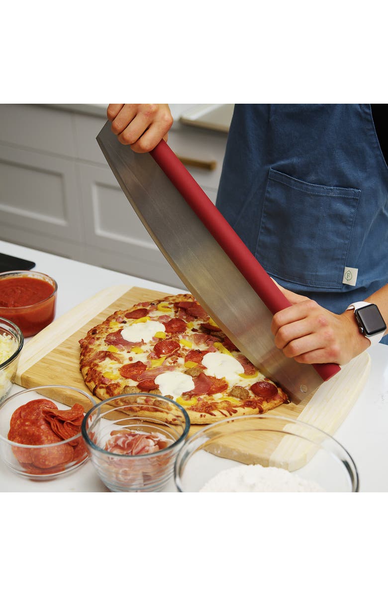 Old Stone Premium Pizza Cutter, 3.5" Cutting Wheel, Alternate, color, Black/Silver