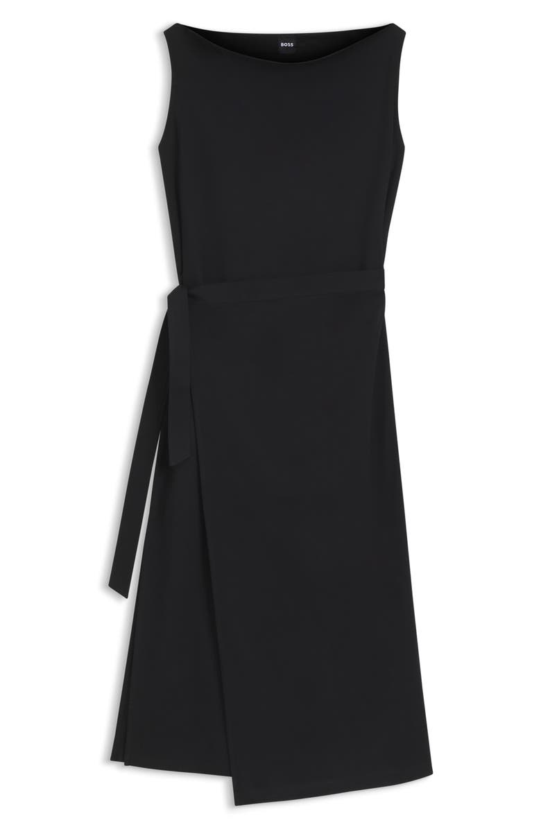BOSS Emiaky Sleevless Midi Dress, Alternate, color, Black