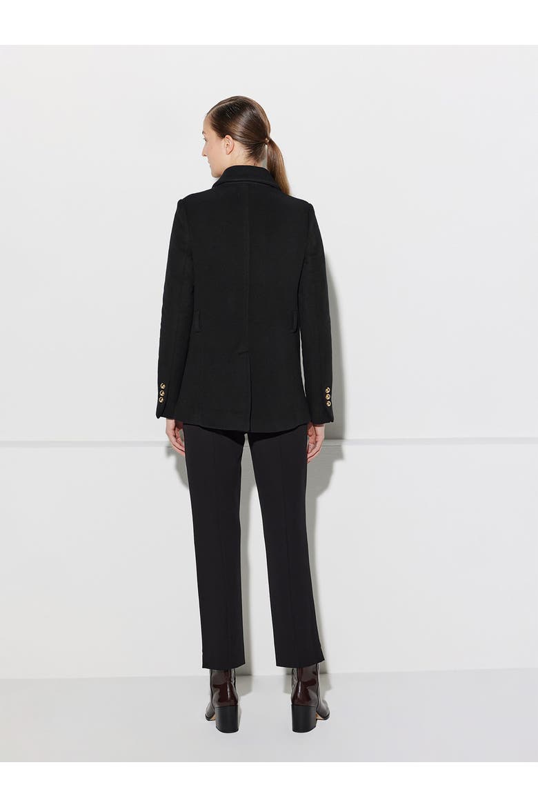 Clara Double-Face Virgin Wool, Alternate, color, Black