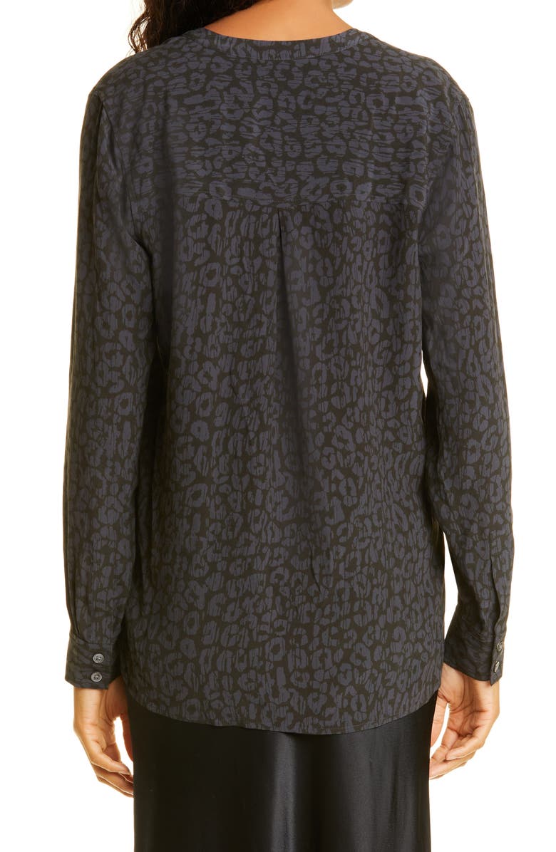 Rails Pearl Leopard Print Popover Blouse, Alternate, color, 
