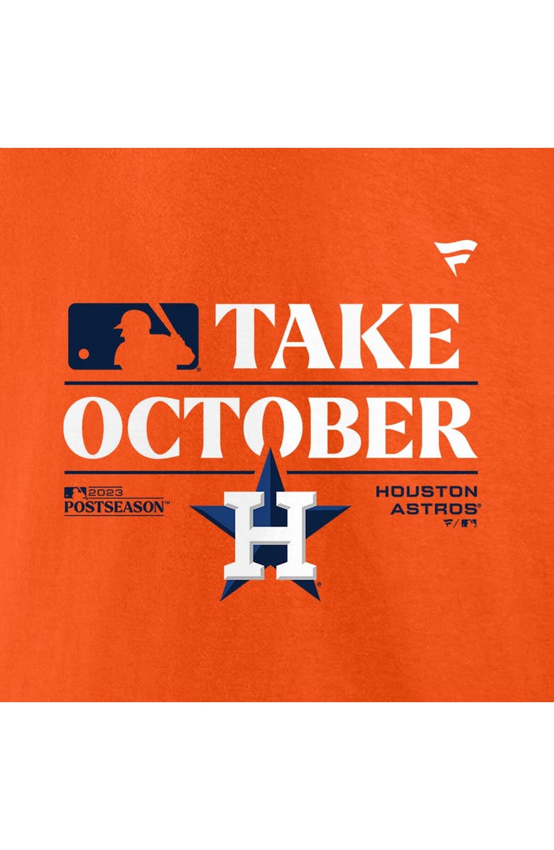 PROFILE Men's Fanatics Branded Orange Houston Astros 2023 Postseason Locker Room Big & Tall T-Shirt, Alternate, color,