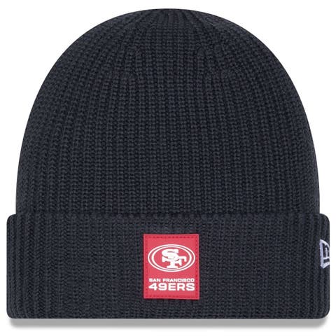 Men's New Era Charcoal San Francisco 49ers 2025 Sideline Cold Weather Cuffed Knit Hat