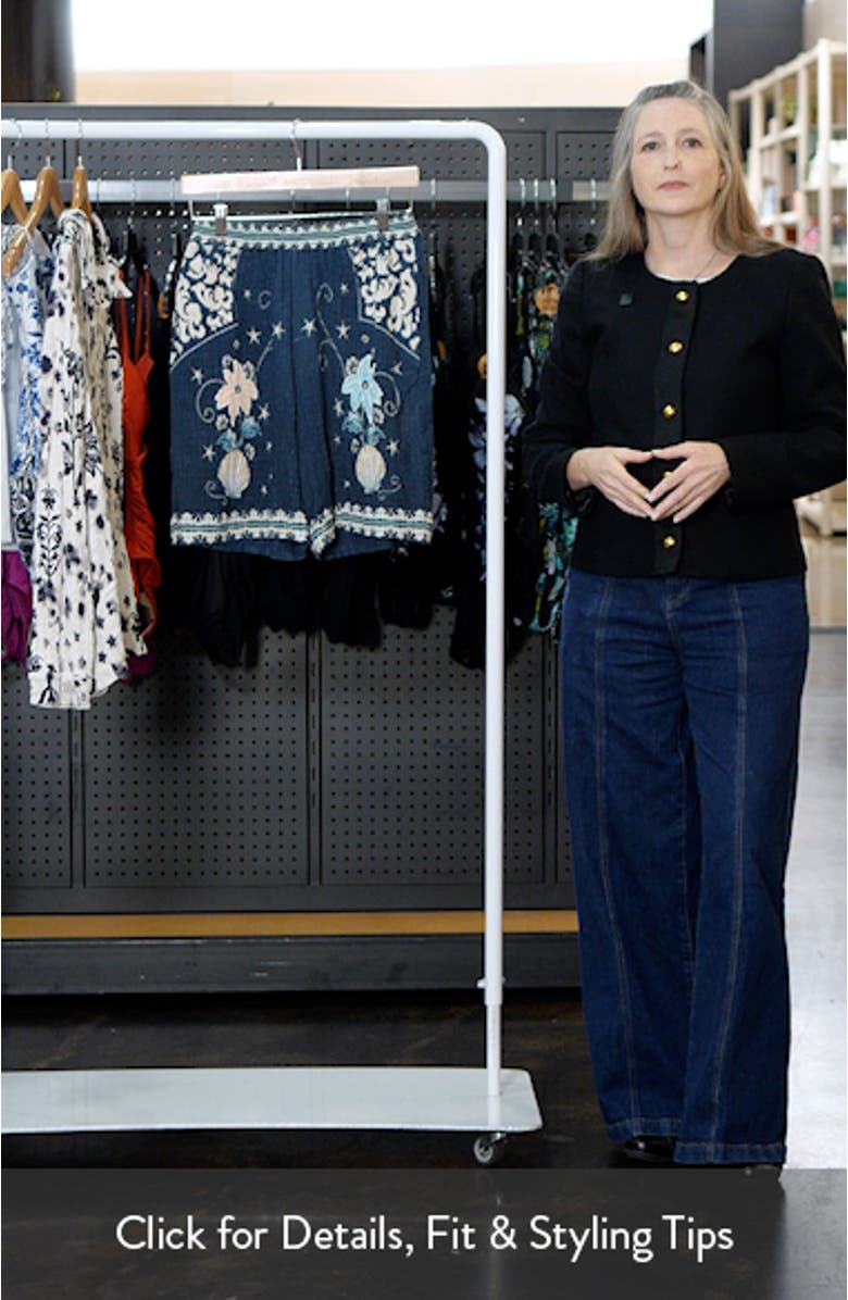 Malaga Sereia Floral Cover-Up Shorts, sales video thumbnail