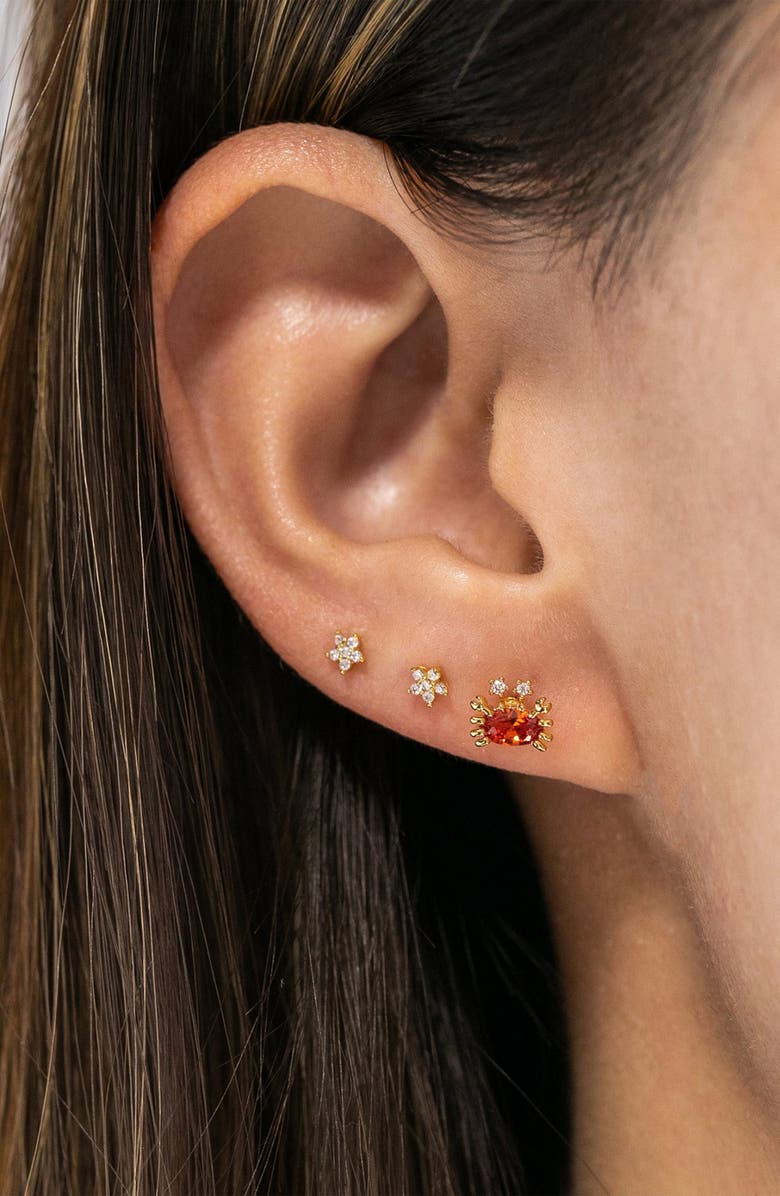 Girls Crew Cutie Crab Stud Earrings, Alternate, color, Gold