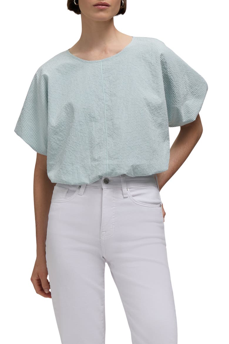 Crop Bubble Top, Main, color, SURF SPRAY