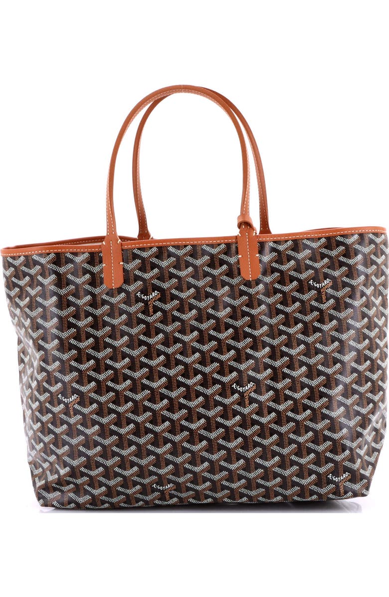 Pre-Owned Goyard Saint Louis Tote Coated Canvas XXL, Alternate, color, Brown