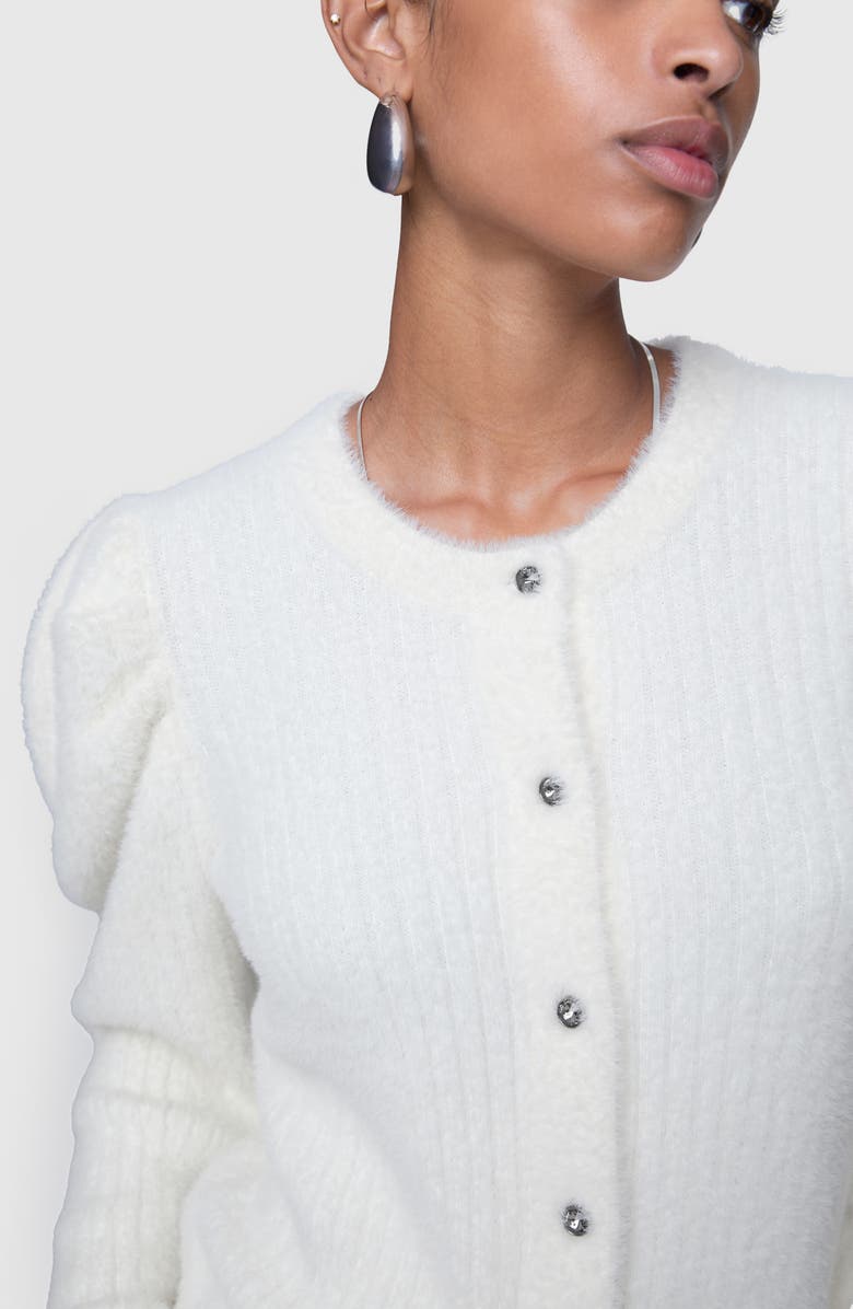 Rebecca Minkoff Janine Puff Sleeve Cardigan, Alternate, color, 