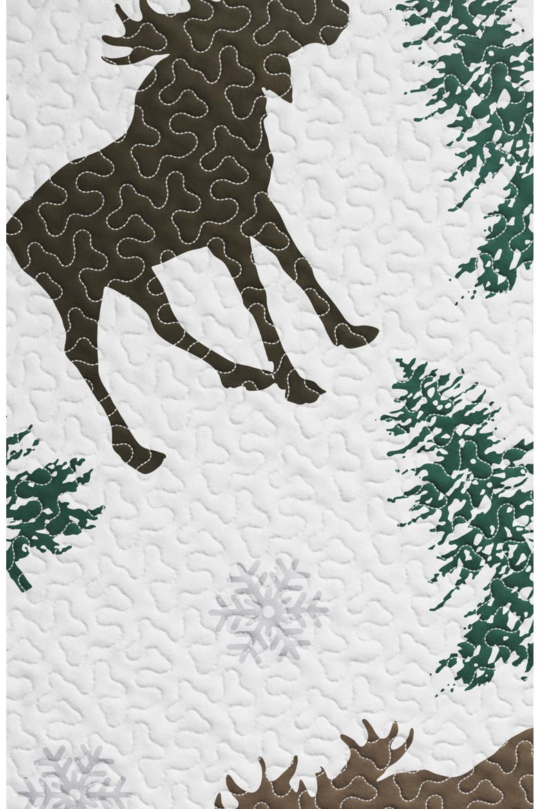 Lodge Quilt Set, Alternate, color, MOOSE - CHOCOLATE