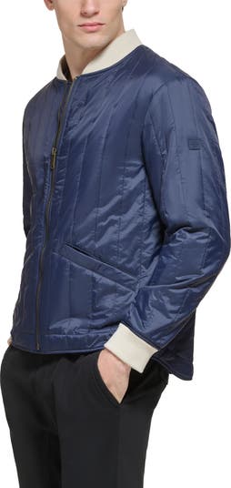Nylon Quilted Bomber Jacket