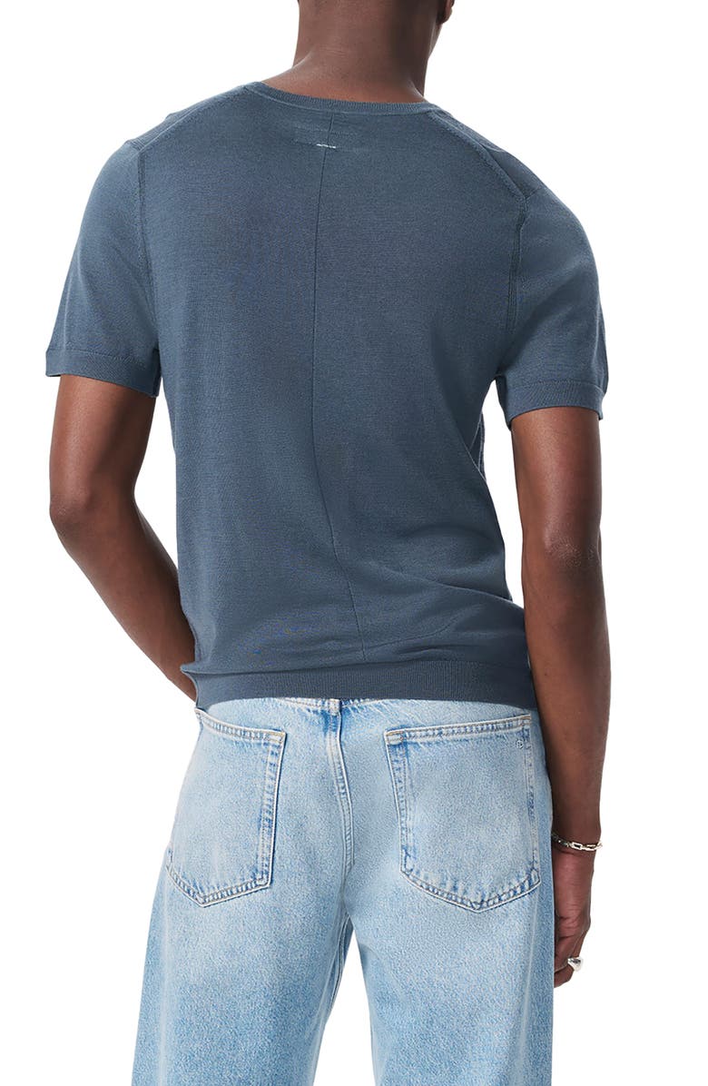 rag & bone Aulton Wool Blend T-Shirt, Alternate, color, Blue