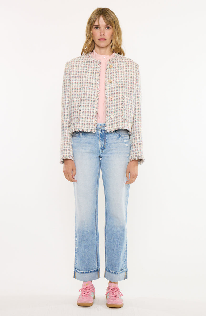 KanCan Essentials Passion Essentials Low Rise Straight Jeans, Alternate, color, Light Wash