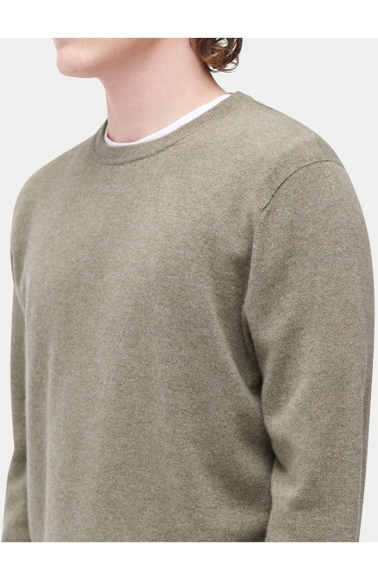 GOBI Mongolian Cashmere Essential Crewneck Cashmere Sweater, Alternate, color, Vetiver