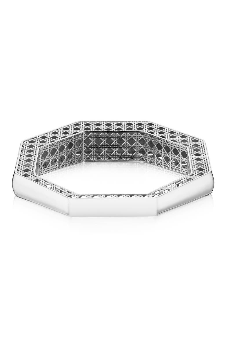 Cane Bangle, Alternate, color, STERLING SILVER