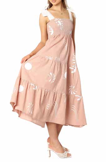 Petal & Pup Sarelle Smocked Midi Dress