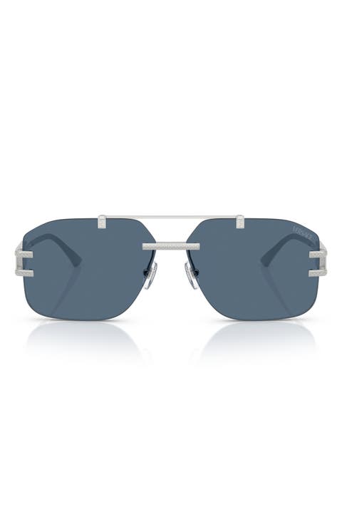 60mm Rectangular Sunglasses