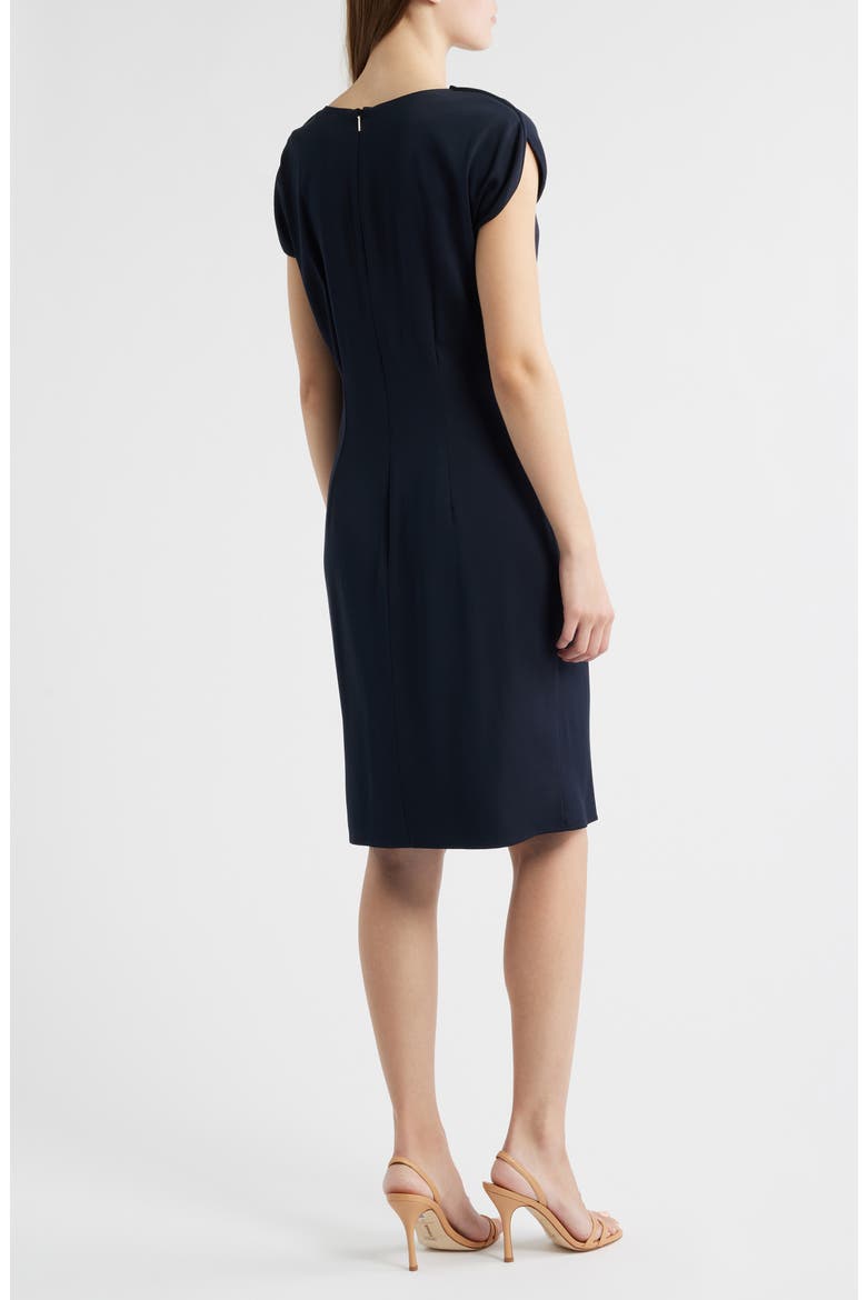 Devania Ruched Sheath Dress, Alternate, color, SKY CAPTAIN