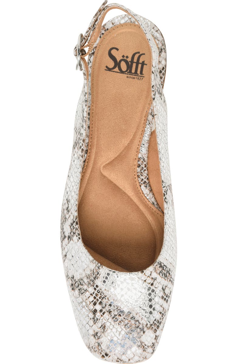 Söfft Endora Slingback Pump, Alternate, color, Silver Metallic