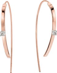 LANA 14k Gold Diamond Hook Hoop Earrings