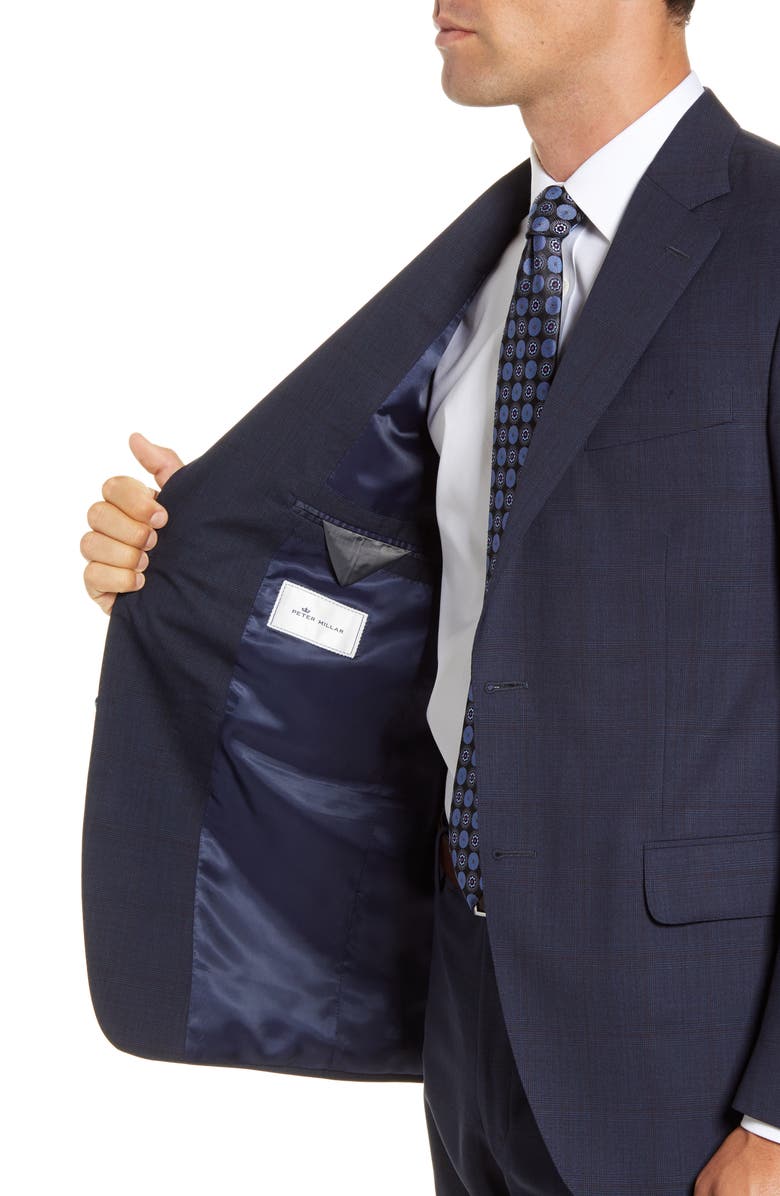 Peter Millar Classic Fit Plaid Wool Suit, Alternate, color,