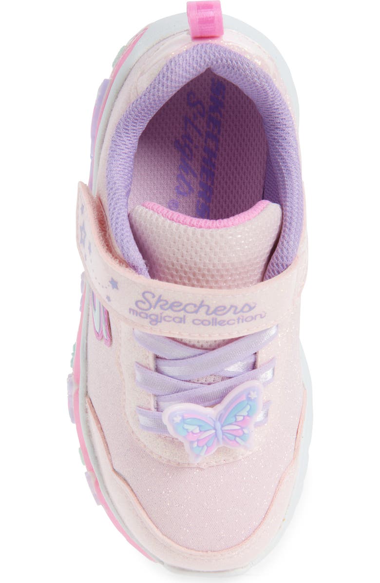 SKECHERS Kids' Lil Butterfly Bliss Light-Up Sneaker, Alternate, color, Light Pink