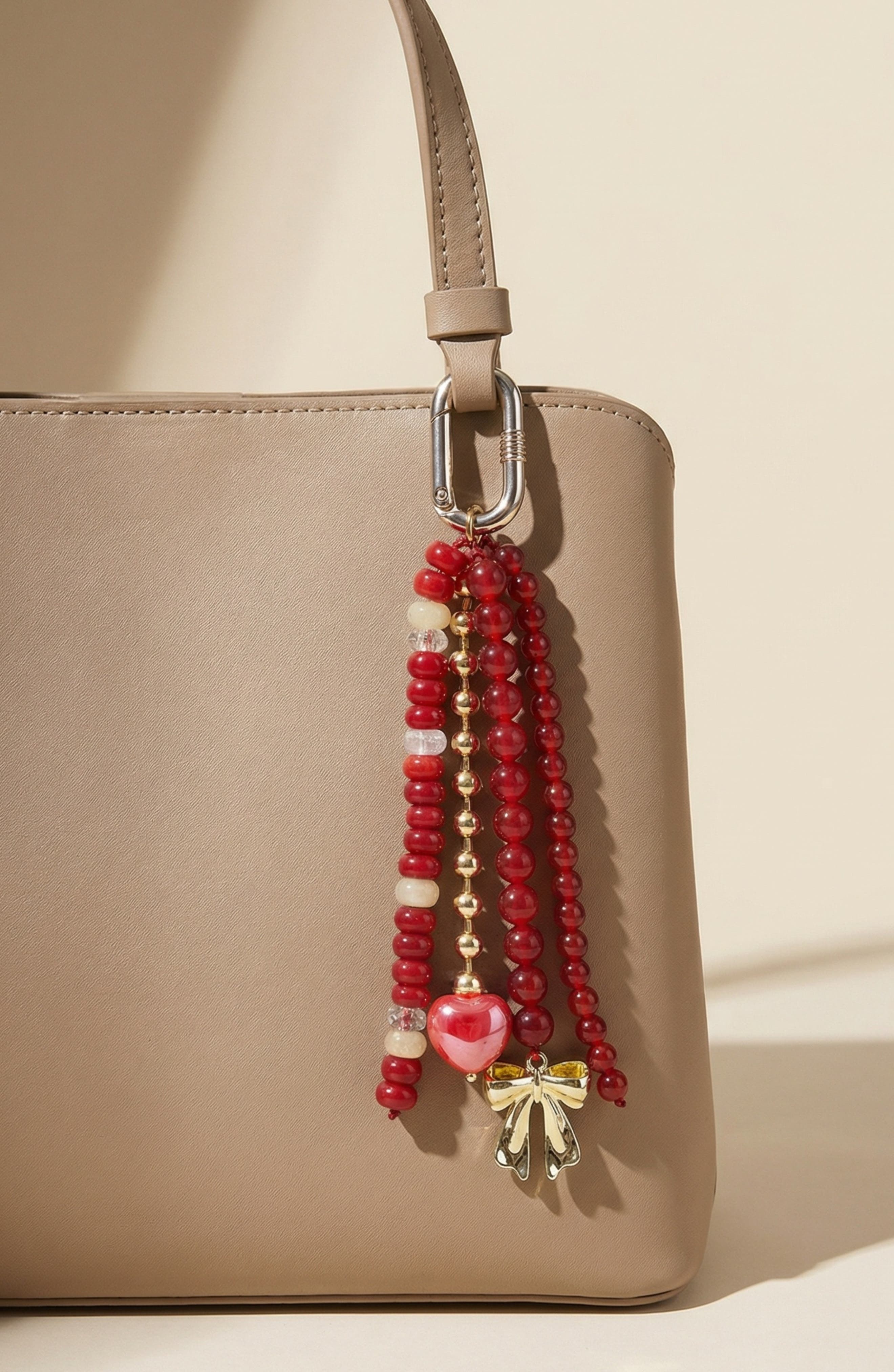 Lucy Bag Charm, Alternate, color, RED