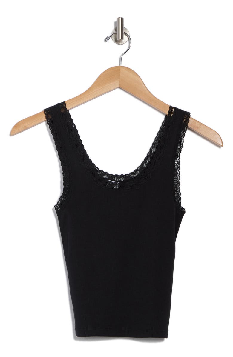 Abound Lace Trim Cotton Tank, Alternate, color,