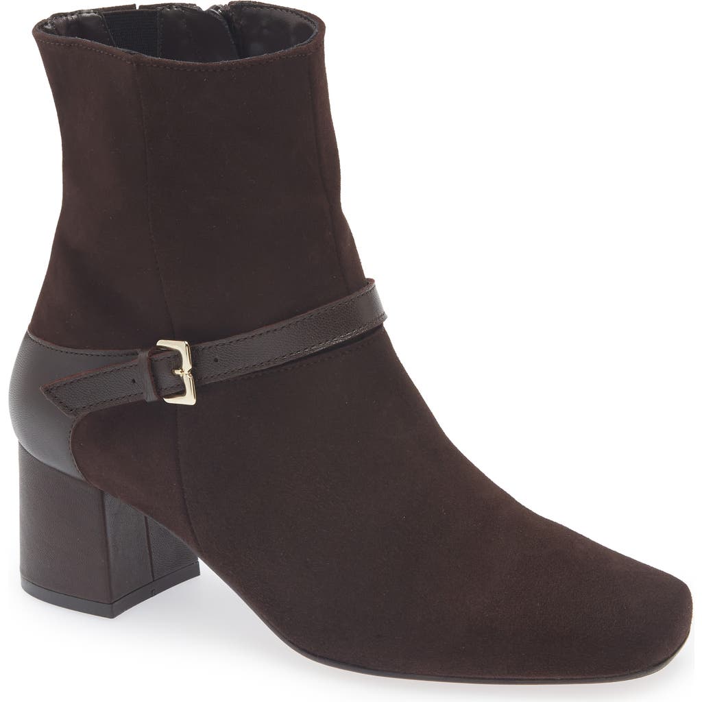 Bruno Magli Danica Square Toe Bootie In Brown