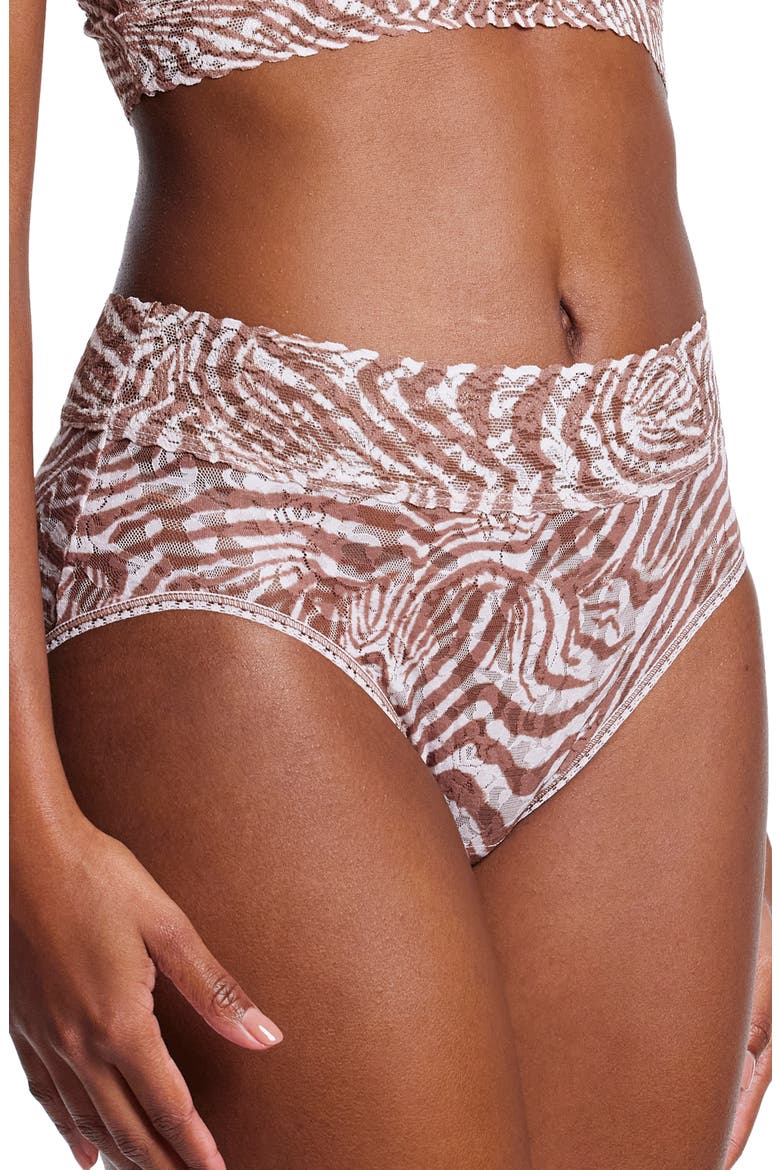 Print Lace Briefs, Alternate, color, HIDE AND SEEK