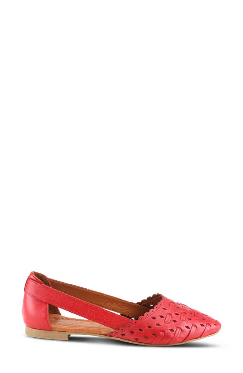 Spring Step Delorse Flat In Red
