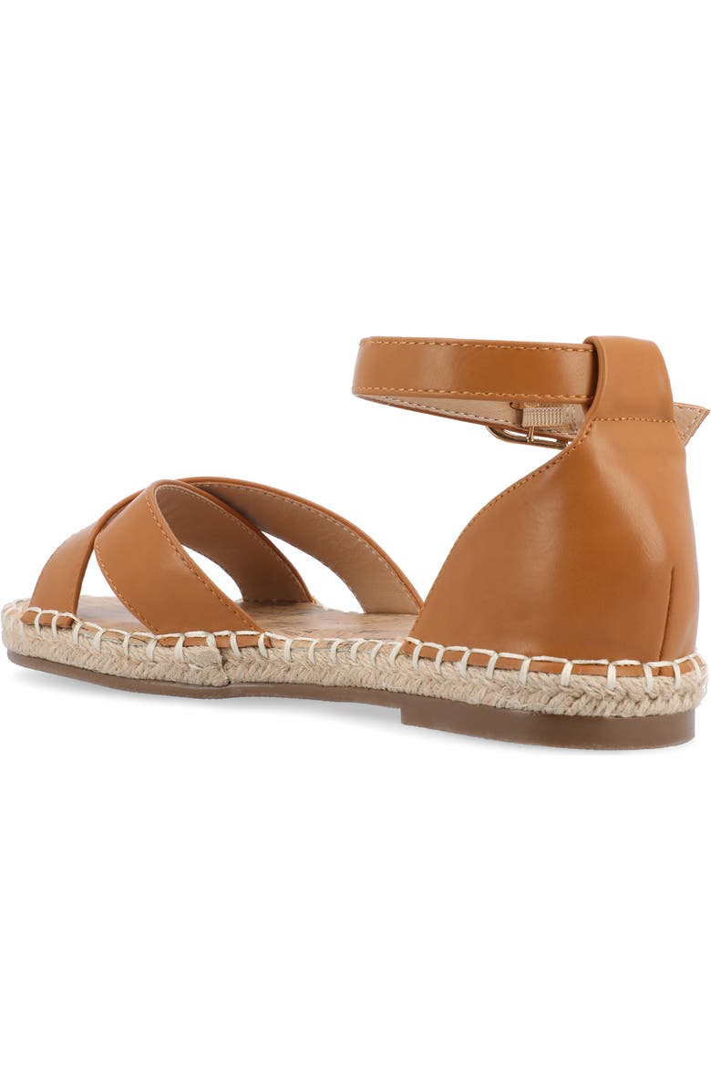 Journee Collection JOURNEE Lyddia Espadrille Sandal, Alternate, color, Cognac