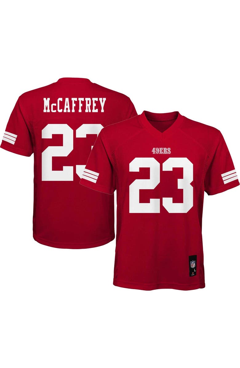 Outerstuff Preschool Christian McCaffrey Scarlet San Francisco 49ers Replica Player Jersey, Main, color, Scarlet
