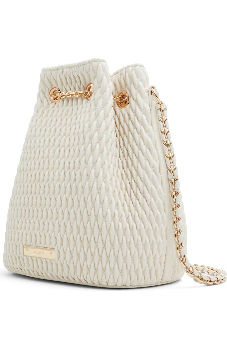 ALDO Natalya Quilted Faux Leather Bucket Bag, Alternate, color,