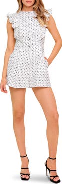 FLYING TOMATO Polka Dot Ruffle Romper