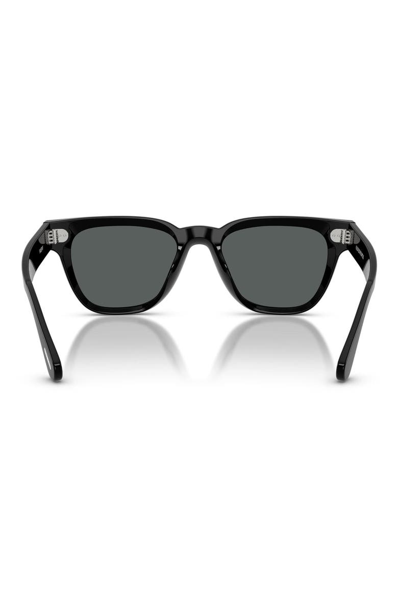 Rueny 51mm Polarized Pillow Sunglasses, Alternate, color, BLACK / MIDNIGHT EXPRESS POLAR