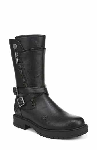 Alberta Faux Leather Moto Boot