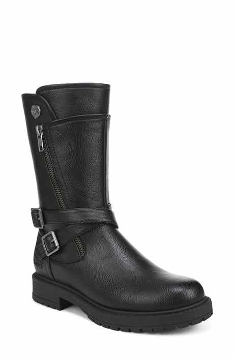 Alberta Faux Leather Moto Boot
