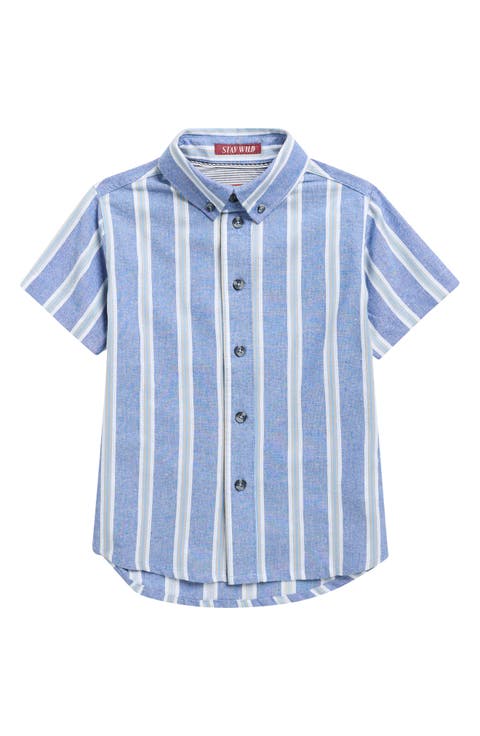 Kids' Delaney Short Sleeve Button-Up Shirt (Little Kid)