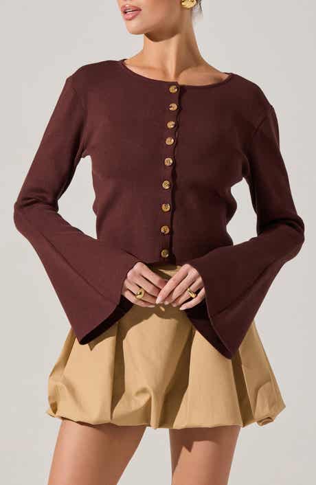 ASTR the Label Nylah Flare Sleeve Cardigan