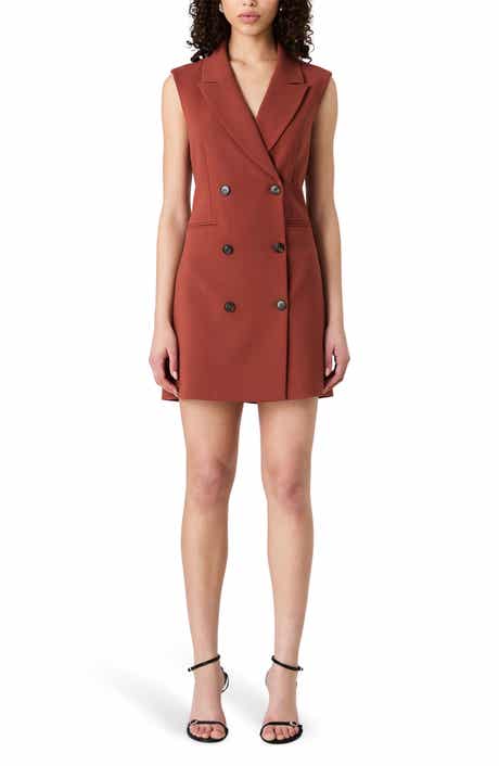 French Connection Whisper Sleeveless Blazer Dress