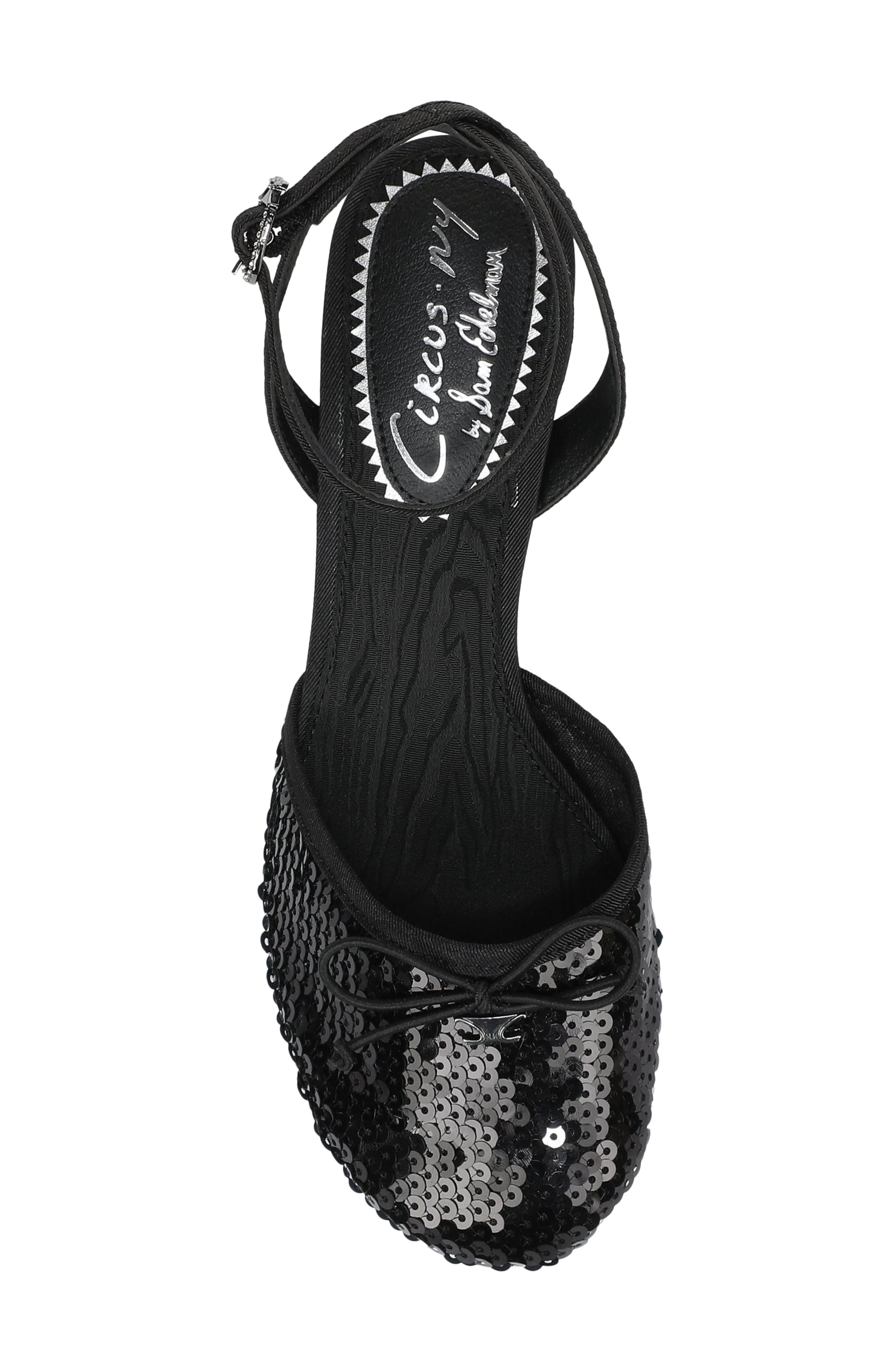 Circus NY by Sam Edelman Rosetta Ankle Strap Pump, Alternate, color, Black