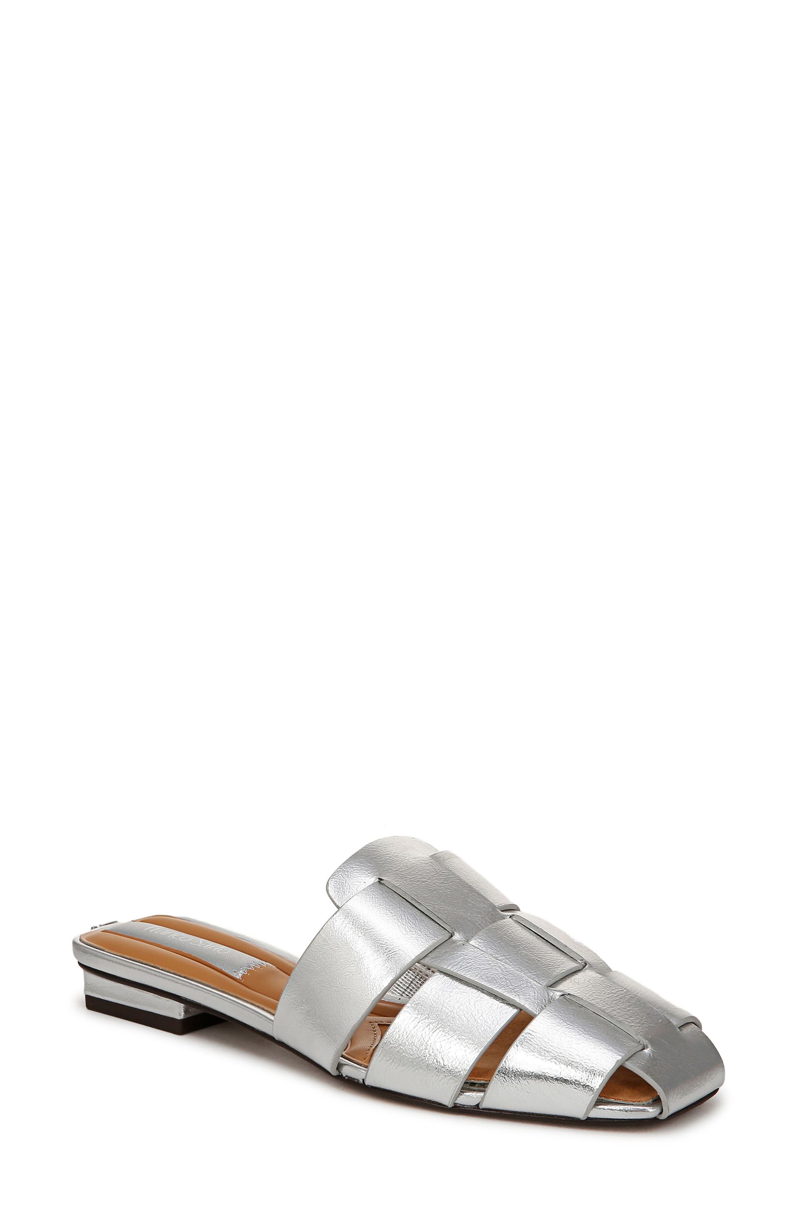 Franco Sarto Tavana Fisherman Sandal, Main, color, Silver