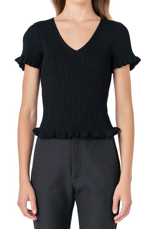 Lettuce Edge Rib Top