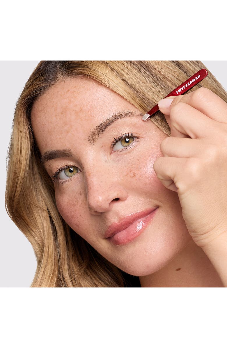 TWEEZERMAN Vintage Rose Mini Slant Tweezer with Case $16.50 Value, Alternate, color, Vintage Rose