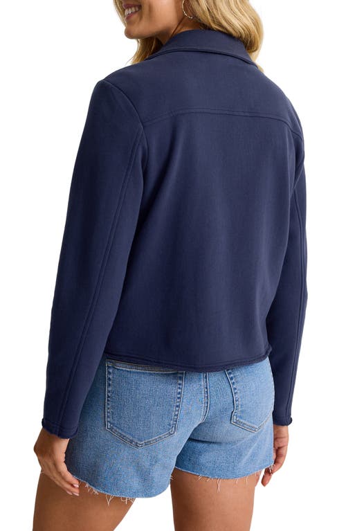 TOMMY BAHAMA TOMMY BAHAMA MARINA DEL MAR DOUBLE BREASTED CROP FLEECE JACKET