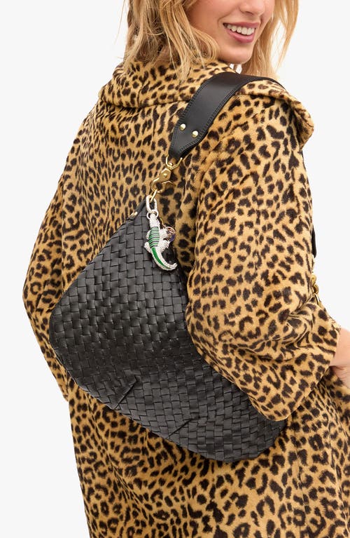 Clare V . Alligator Bag Charm In Green