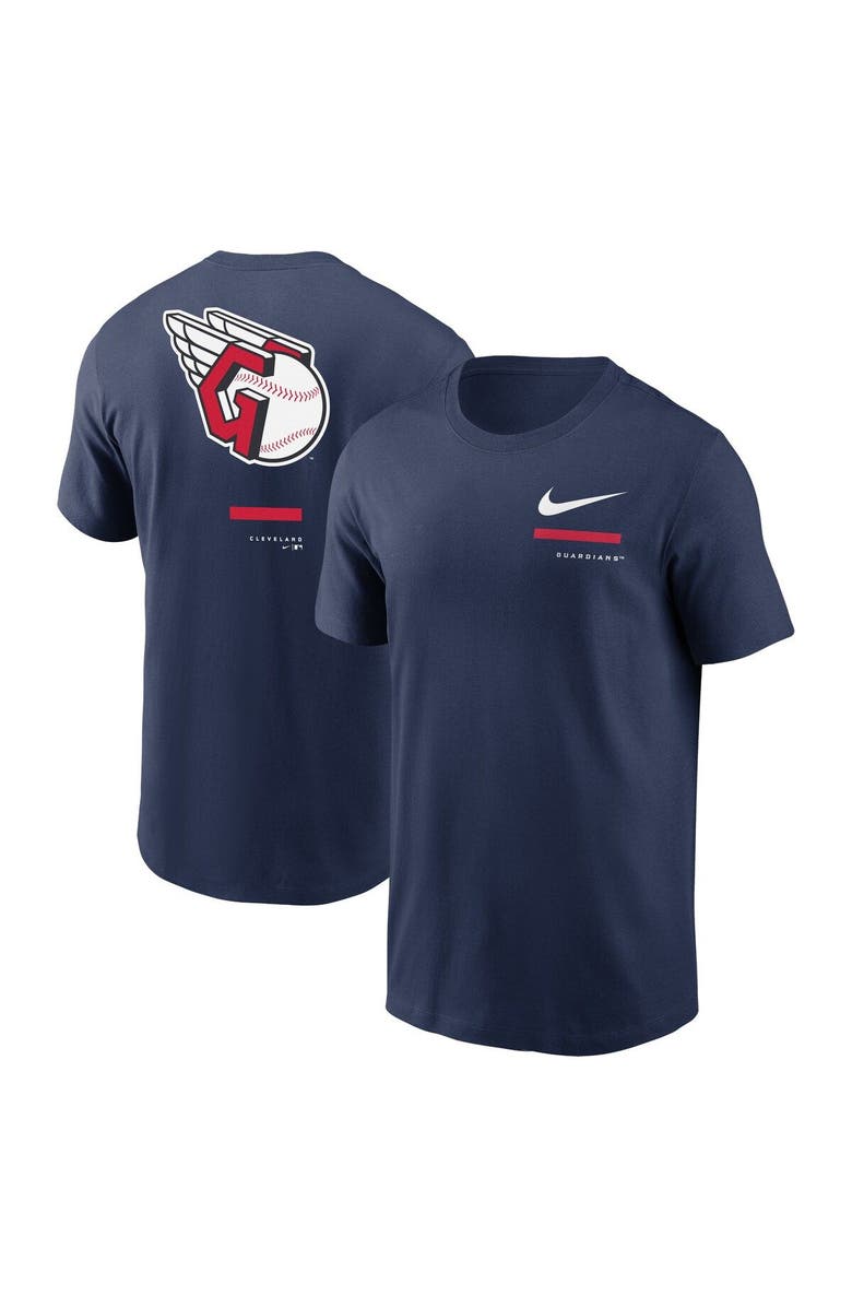 Nike Men's Nike Navy Cleveland Guardians Over the Shoulder T-Shirt, Main, color, Navy