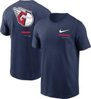 Nike Men's Nike Navy Cleveland Guardians Over the Shoulder T-Shirt